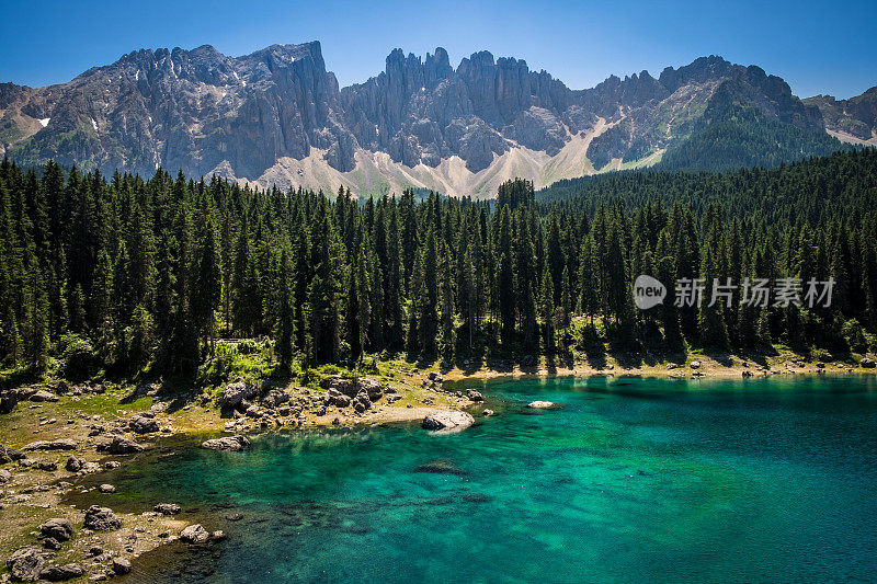 爱抚湖- Karersee, Trentino-Alto Adige，意大利